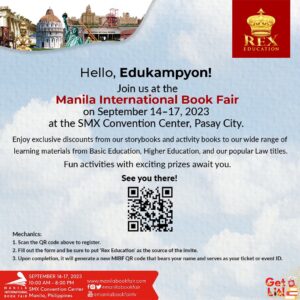 Rex Education offers free books, discounts, and exciting deals at MIBF 2023