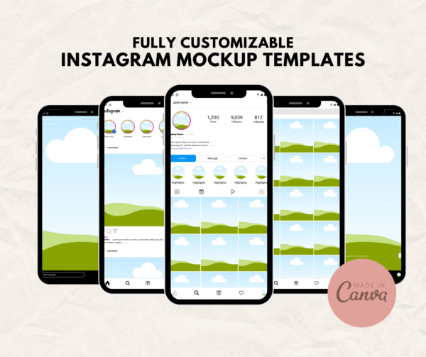 instagram mockup template