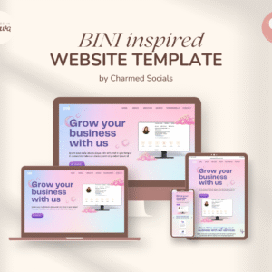 BINI Inspired Canva Portfolio Website Template