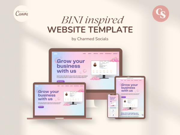 BINI Inspired Canva Portfolio Website Template