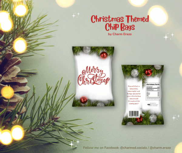 Canva Christmas Chip Bag Template Bundle - Image 2