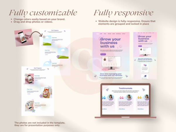 BINI Inspired Canva Portfolio Website Template - Image 4