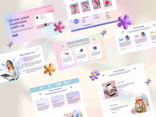 BINI Inspired Canva Portfolio Website Template - Image 5