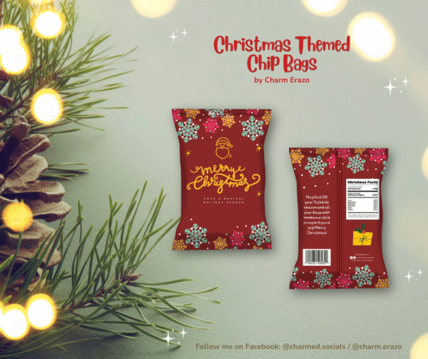 Canva Christmas Chip Bag Template Bundle - Image 6