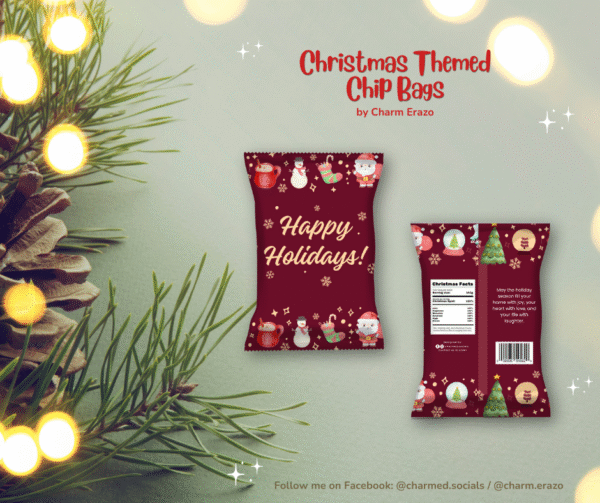 Canva Christmas Chip Bag Template Bundle - Image 3
