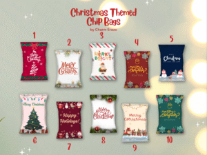 Canva Christmas Chip Bag Template Bundle