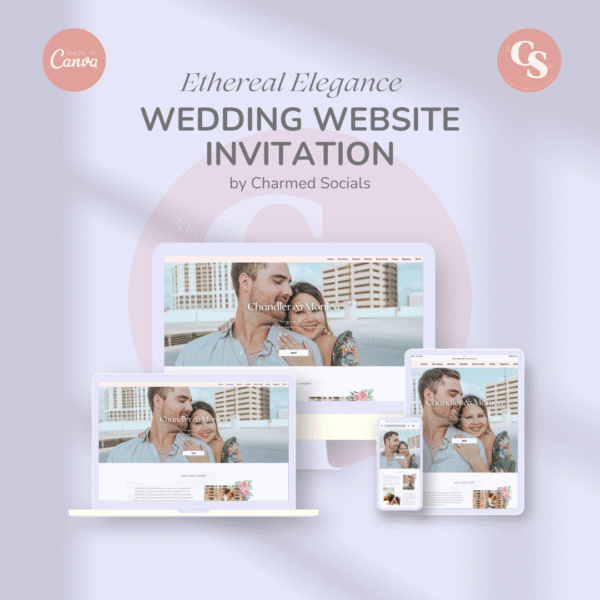 Ethereal Elegance - Canva Wedding Website Template
