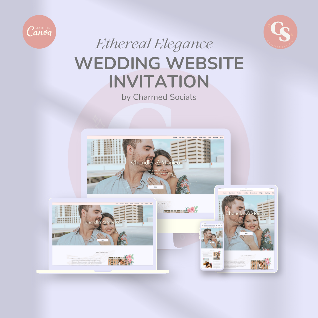 Ethereal Elegance - Canva Wedding Website Template