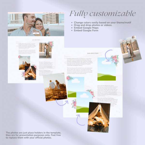 Ethereal Elegance - Canva Wedding Website Template - Image 2