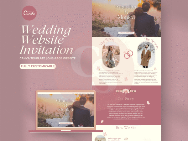 Romantic Blush - Canva Wedding Website Template - Image 2