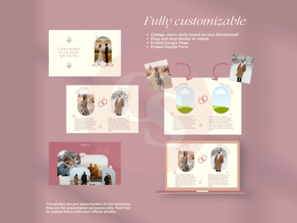 Romantic Blush - Canva Wedding Website Template - Image 4