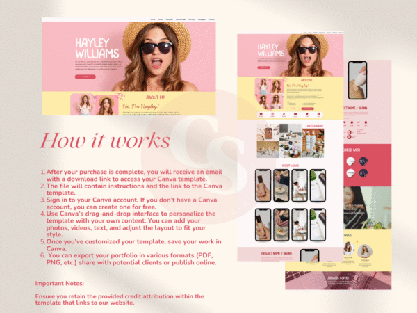 UGC Creator Canva Portfolio Template – Playful - Image 3