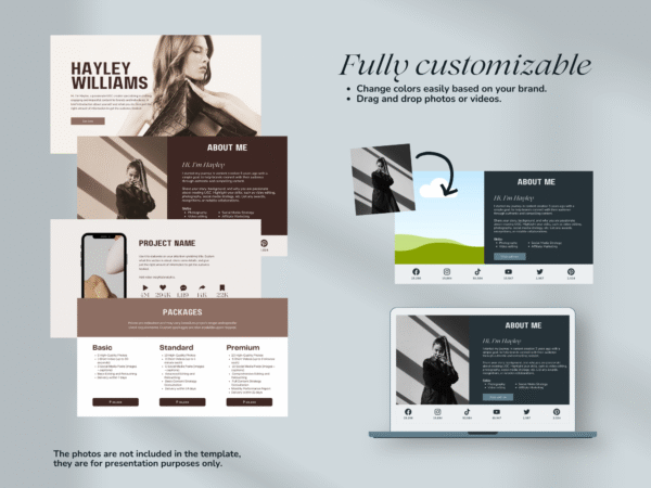 UGC Creator Canva Portfolio Template - Modern & Sleek - Image 5