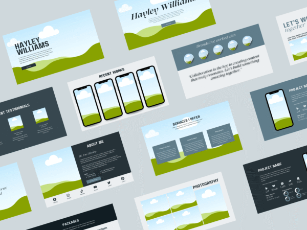 UGC Creator Canva Portfolio Template - Modern & Sleek - Image 4